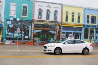 Fusion Hybrid Research Vehicle at Mcity
